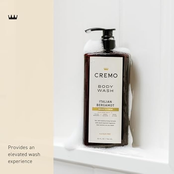 Cremo Rich-Lathering Italian Bergamot Body Wash for Men, Notes of Italian Bergamot, Neroli Blossom, and Fresh Vetiver, 32 Fl Oz - Image 3